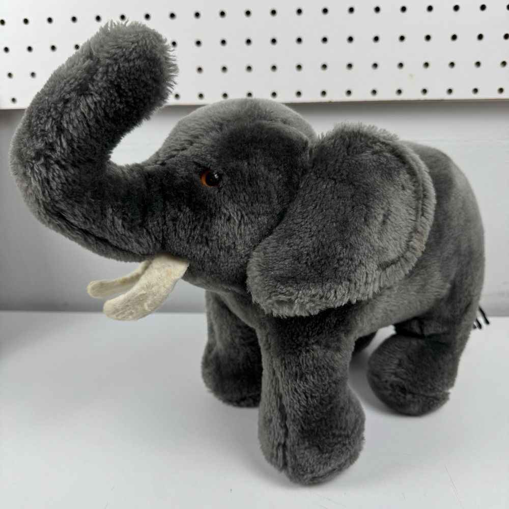 Vintage 1978 Dakin Elephant Plush Toy Animal